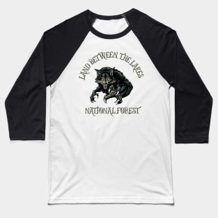 Land between the lakes National forest Dogman design Baseball T-Shirt